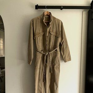 Alex Mill Expedition Jumpsuit Washed Twill Size Medium